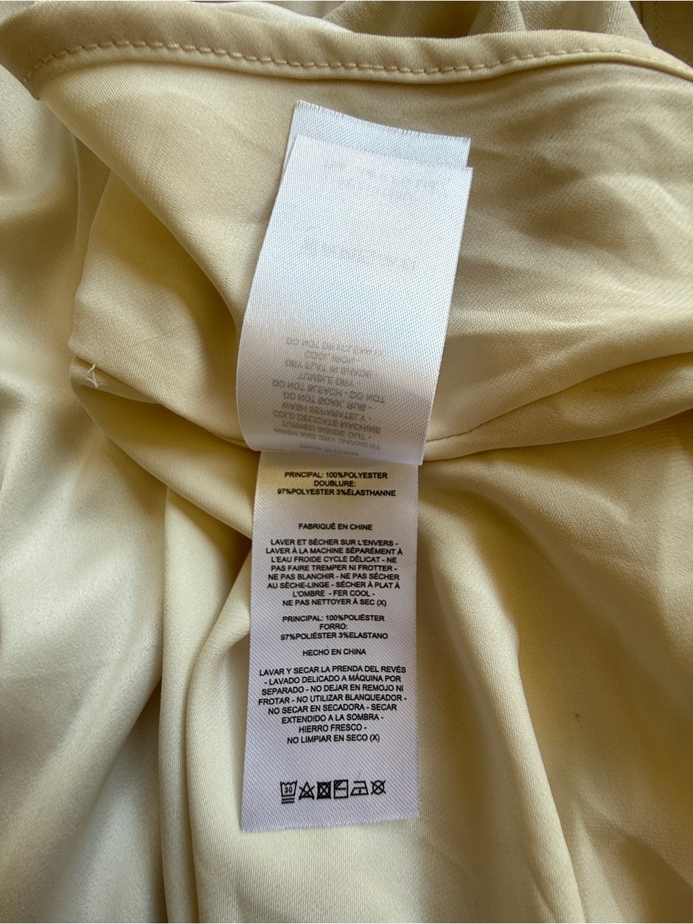Significant Other Minimalist Cream Textured Twist-Front Maxi Dress Slit Sz 2 - Picture 12 of 16